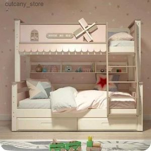 Baby Cribs bunkbeds للأطفال مجموعات الأطفال سرير دوب سرير طي Tabmobi الموسيقية من أجل لعبة Cribcribe Toy L240320