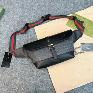 22% OFF Designer Bag 2024 Bolsas Lazer e Moda Versátil Ombro Impermeável Aba Oblíqua Straddle Peito Ocidental Impresso Mens Cintura Mulheres