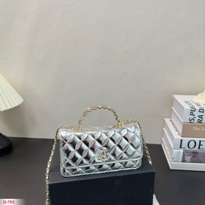 핸드 워크숍 시리즈 핸들 Woc Fortune Bag Black Luxury Brand Design Woman 's Letter Quilted Chain