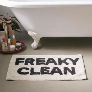 Mats Freaky Clean Badezimmermatte, Schlafzimmer, Wohnzimmer, Teppich, Zuhause, rutschfest, Badematte, wasserabsorbierend, flauschig, weich, WC-Vorleger, Badezimmerteppiche