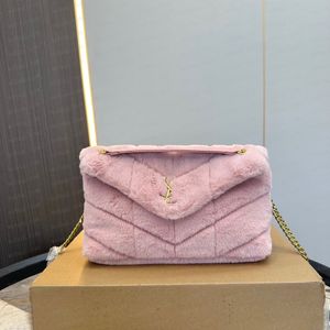 Woolen Evening Bags Top Designer Handbags Ladies Shoulder Chain Clutch Genuine Leather Luxury Crossbody Bag Purse Wallet