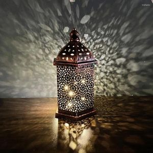 Ljushållare Praktisk högkvalitativ nattljusmetalllyktor Tillbehör Effekt marockansk stil hängande dekor heminredning