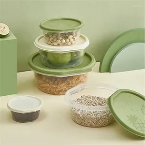 Storage Bottles Food Container Portable Eco-friendly Round Sealing Box Boxes Salad Wholesale Sorting Lunchbox