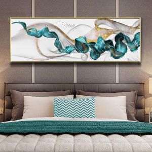 Acessórios Abstrato Golden Jade Splash Fine Wide Format Wall Art Canvas Pinturas Imprimir Poster Pictures Decoração Home Quarto Sala de estar