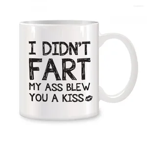 Mugs I Didn't Fart For Men Dad Women Adults Husband Brother Birthday Gifts Novelty Coffee Ceramic Tea Cups White 11 Oz
