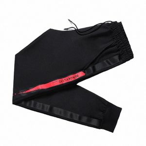 El BARCO Outono Homens Calças Casuais Cott Macio Preto Masculino Sweatpants Corredores Respiráveis ​​Alta Qualidade Lg Calças Plus Size M-5XL 61ny #