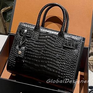 Högkvalitativa kvinnor Casual Tote Bag designer Lady Handväska väskor Crocodiel läder Totes mode Clutch Lady Crossbody Purse Laptop Bag Shopping 25 cm