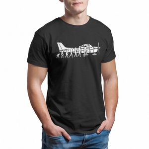 Erkekler Evoluti Pilot Uçak Tişörtleri Pamuk Giysileri Komik Kısa Kollu Yuvarlak Yaka Tees Doğum Günü Mevcut T-Shirt M4ok#