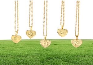 Fashion Gold Plated Heart Alphabet Initial Necklace For Women Letter Necklace Jewelry51228169034384