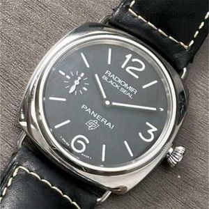 Часы швейцарского производства Panerai Спортивные часы PANERAISS Механические Radiomir Black Seal Pam00754 Мужские с ручным заводом 45 мм Полный комплект 2019