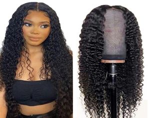 Gaga Queen Deep Wave Lace Clsoure Wig 150 180 Density 4x4 lace Frontal Wigs For Women Human Hair Wigs6912812