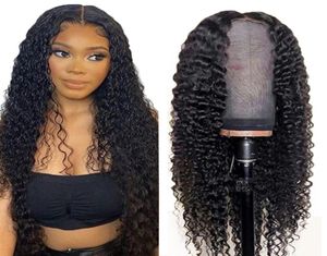 Gaga Queen Deep Wave Lace Clsoure WIG 150 180 الكثافة 4x4 الباروكات الأمامية الدانتيل للنساء شعر الشعر البشري 6912812