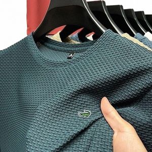 高品質M-4XL夏の新しいメンズ半袖Tシャツクールで通気性のあるポロシャツブシンカジュアルスウェット吸収トップV5SB＃