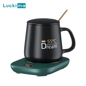 Narzędzia USB kubek kubek ciepła 3 Ustawienia temperatury kubek napojów cieplejszy do herbaty kakao mleko w herbatę do biurka domowego Użyj płyty grzewczej