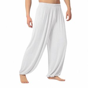 fi Mens Casual Sólido Solto Sweatpants Calças Jogger Dancing Yoga Pant Verão Cott Sweatpants Fitn Sport Pantales o9qS #