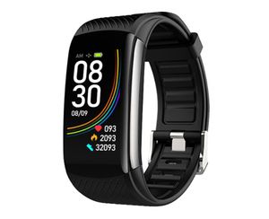 6Color C6T SmartWatch Fitness Tracker Sport Armband Hjärtfrekvens Blodtryck Smart Monitor Hälso -armband Termometer Temperat1865875