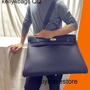 TOTES HANDBAG KELIYS 50CM COW TOGO LEATHER TOP الجودة المصنوعة يدويًا 40 سم إصدار حقيبة للشعار N3CAT313