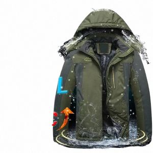 ueteey Hooded Aviator Jackets for Men Hiking Oversize Windbreaker Thickend Fleece Male Fi Clothing Trends 2023 Ski Outdoor n2kJ#