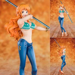 Action Toy Figures 16cm Anime One Piece 20th Anniversary Zero Ten Str Hats Nami Animation Edition Boxed Anime Doll Toys Figur PVC Modelc24325