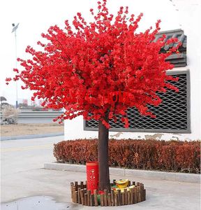 Decorative Flowers Artificial Cherry Blossom Trees Simulation Wishing Tree Handmade For Wedding Party Restaurant Mall Decor