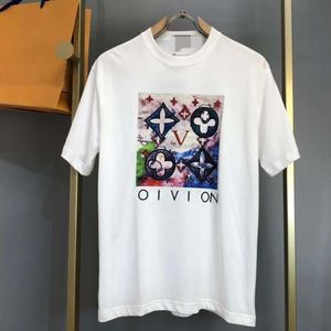 tshirt t 셔츠 셔츠 여름 짧은 슬리브 티 이탈리아 디자이너 브랜드 LVSE 스웨트 셔츠 남자 여자 힙합 의류 옷 100%면 탑