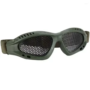 Occhiali da caccia per occhiali esterni Mesh protezione filo netta ad alta qualità per occhio paintball goggles resistenza in acciaio