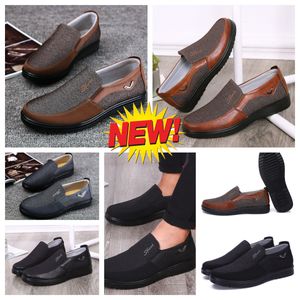 Scarpe casual Gai Men Black Brown Shoes Punt Punte di Punte Banchetti Abito da lavoro Business Designer Minimalist Branch Treables Dimensioni EUR 38-50