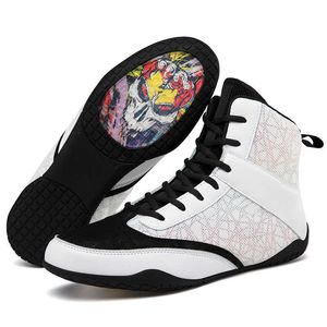 HBP Não Marca Novo Design Profissional Lace-up Pesos Levantando Sapatos de Boxe Wrestling