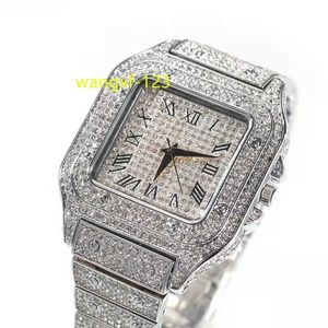 Gems prósperos Hiphop Hip Hop Mulheres Menino de Diamond Watch