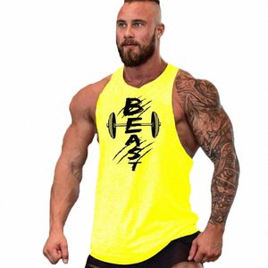 Mens Tank Tops Beast Gym Tank Top Fitn Clothing Vest Sleewel Cott Man Canotte Bodybuilding Ropa Hombre Man Clothes Wear 35px#