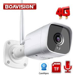 HD 1080P 5MP 8MP WIFI Bullet 3G 4G Camera Wireless GSM SIM Card Outdoor Two Way Audio CCTV Camera Night Vision 20M P2P Camhi