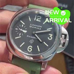 Panerasis deisgnムーブメントウォッチ照明機械時計Lumino PAM01005マニュアルメカニカルメンズ防水デザイナーステンレス鋼高品質