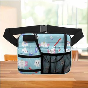 Waist Bags Fanny Pack Female Adjustable Work Leisure Shoulder Bag Teeth Dental Printing Casual Storage Belt Sac Femme