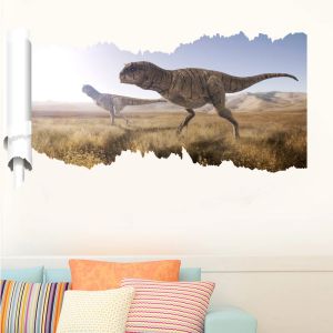 ステッカーTyrannosaurus Rex Spinosaurus Dinosaurs Wall Stickers for Kids Room Home Decoration Diy Animals Mural Art Boys Decals PVCポスター