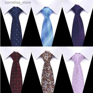 Neck Ties Neck Ties Tie For Men Gravatas Top grade 7.5 cm 160 Colors Neck Tie hombre Printed Formal Clothing Pink Fathers Day Y240325