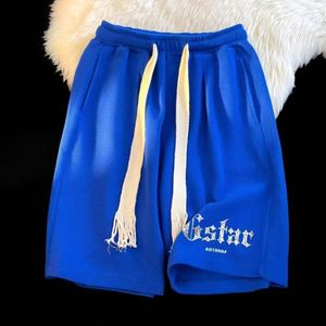 Waffle Shorts for Men's Summer Thin Trendy Casual Shorts, Basketball Sports, American White Quarter Pants