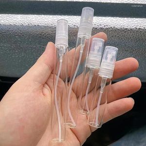 収納ボトル1PC 2/3/5/10mL補充可能なミニポータブル香水ボトル空の透明なプラスチック/ガラスサンプルスプレー