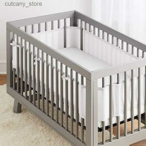 Baby Cribs 3D andningsbara och anti-kollisionssängkläder för spjälsängsel Detachab Sandbäddar för våren och sommarspel L240320