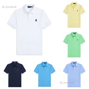 2024 NOWOŚĆ MĘŻCZYZN POLOS MAŁY KONIE POLOS Casual Lapel T Koszulki Przystojne polo koszulka Polo Mężczyźni Krótkie rękawie Solidne klasyczne koszule T Polo Chemise Designer Polos
