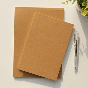 Notebook de papel Kraft em branco Pocketbook First Draft Book Sketchbook Supplies para escrever desenho (tamanho S)