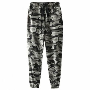 Autumn Camoue Joggers Sweatpants Men's Sweatpants Basic Elastic midje Jogger Pant Drawstring Tactical Cargo Byxor H9go#