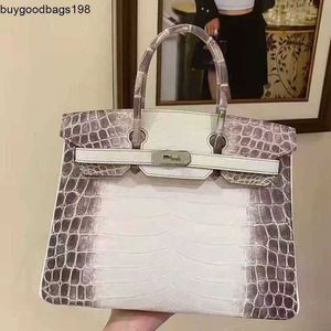Designers Handbags Himalayans Bags Designer New Nile Crocodile Leather Bag Hand Sewn Luxury Handbag Large Capacity