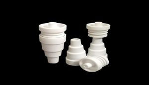Domeless Ceramic Nail 10mm14mm 18mm 6 in 1 Chinese Ceramics Nais Banger Nail for Vaporizer Vaping Ceramic E Naill Smoker Access5474758