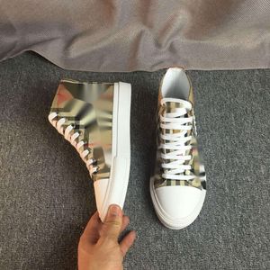 Casual Shoes Designer Vintage Print Check Sneakers Top Quality Luxury Fashion Plaid Sportskor för kvinnor i färg Blockering Letter Womens Bekväma plattskor