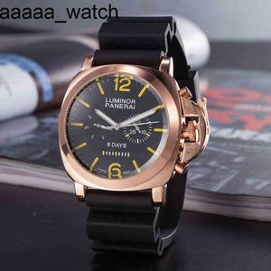 Quality Panerass Watch High 2024 Mens Designer Digital Dial Mechanical Movement Leather Strap Business Men's Wrist 1sj9