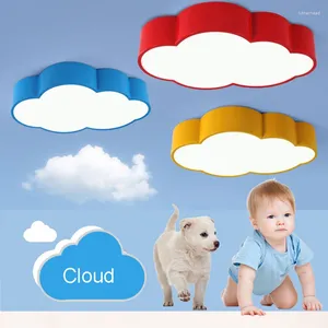 Ceiling Lights LED Cloud Kids Room Lighting Children Lamp Baby Light With Yellow Blue Red White For Boys Girls Bedroom Fixtures