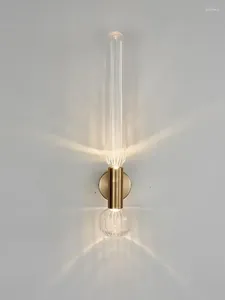 Duvar lambası Modern Nordic Style Art Cam Oturma Odası Led Retro Loft Yatak Odası Restoran Bar Dekor Sconce Aydınlatma