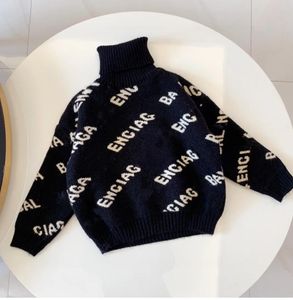 Детский дизайнерский свитер с капюшоном, брендовый унисекс, высококачественный свитер, детский пуловер, осенне-зимняя толстовка, детская одежда с принтом букв, 100-150 см AAA