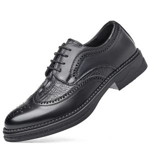 Sapatos Sapatos de vestido de vestido de vestido masculino Sapatos de escritório Men Designer Sapatos de Brague de Moda Oxford genuínos para homens Zapatos de Vestir de