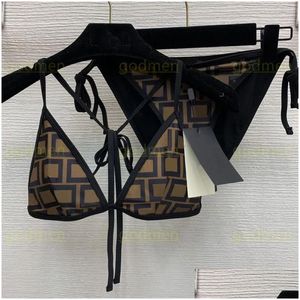 Women Swimodwear kobieta bikini moda jednoczęściowe garnitury stroju kąpielowego Backless y Kąpiec Kąpiec Projektant odzieży Rozmiar S-xl Drop dostawa appre Otib9